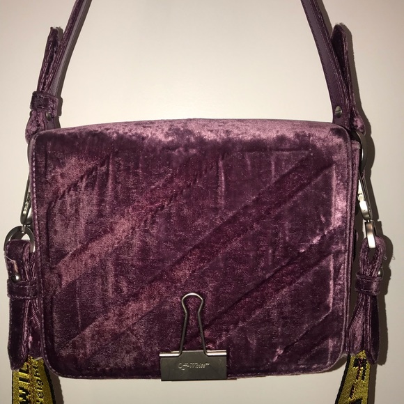 Purple Velvet Off White c/o Virgil Abloh Bag - Picture 1 of 8